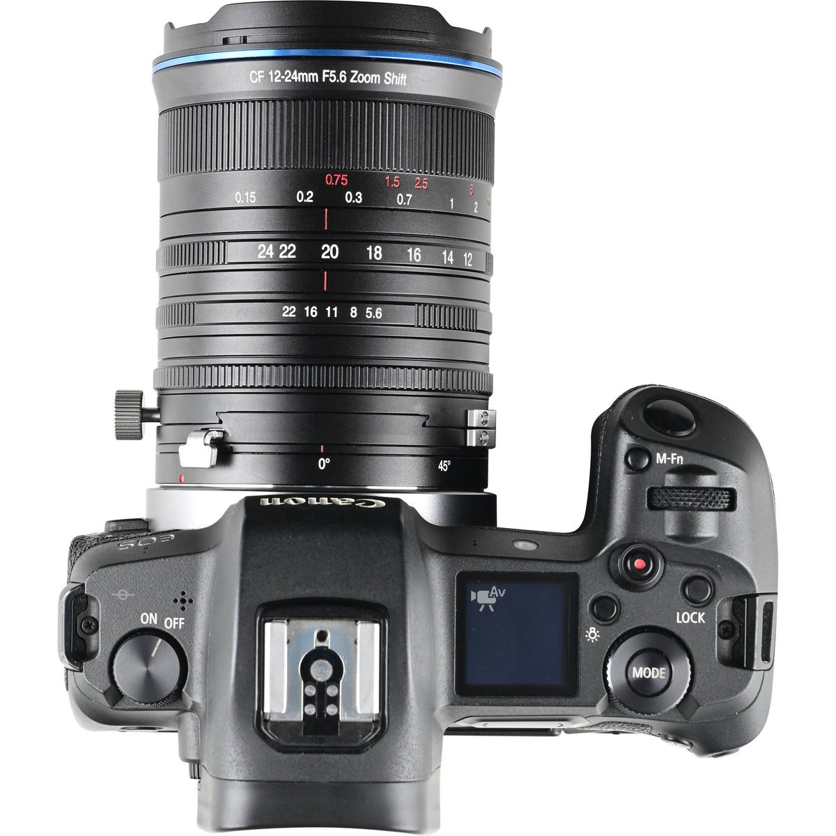 Lente Venus Optics Laowa 12-24mm f/5.6 Zoom Shift CF - en uso