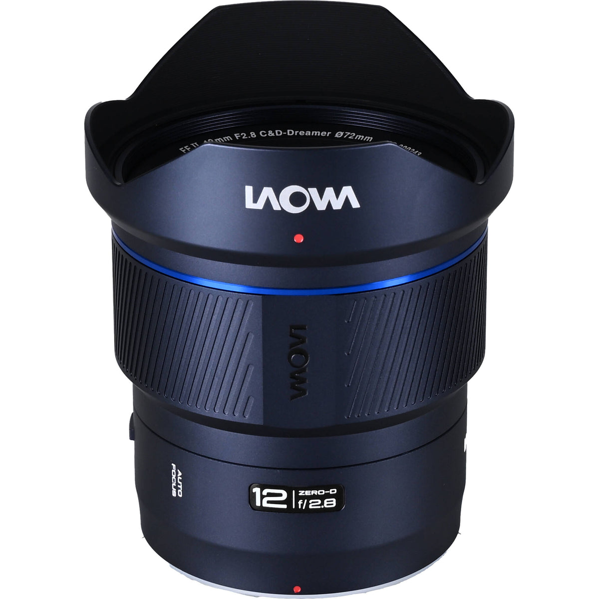 Lente Venus Optics Laowa 12mm f/2.8 Lite Zero-D AF (5-Blade Aperture) - vista frontal