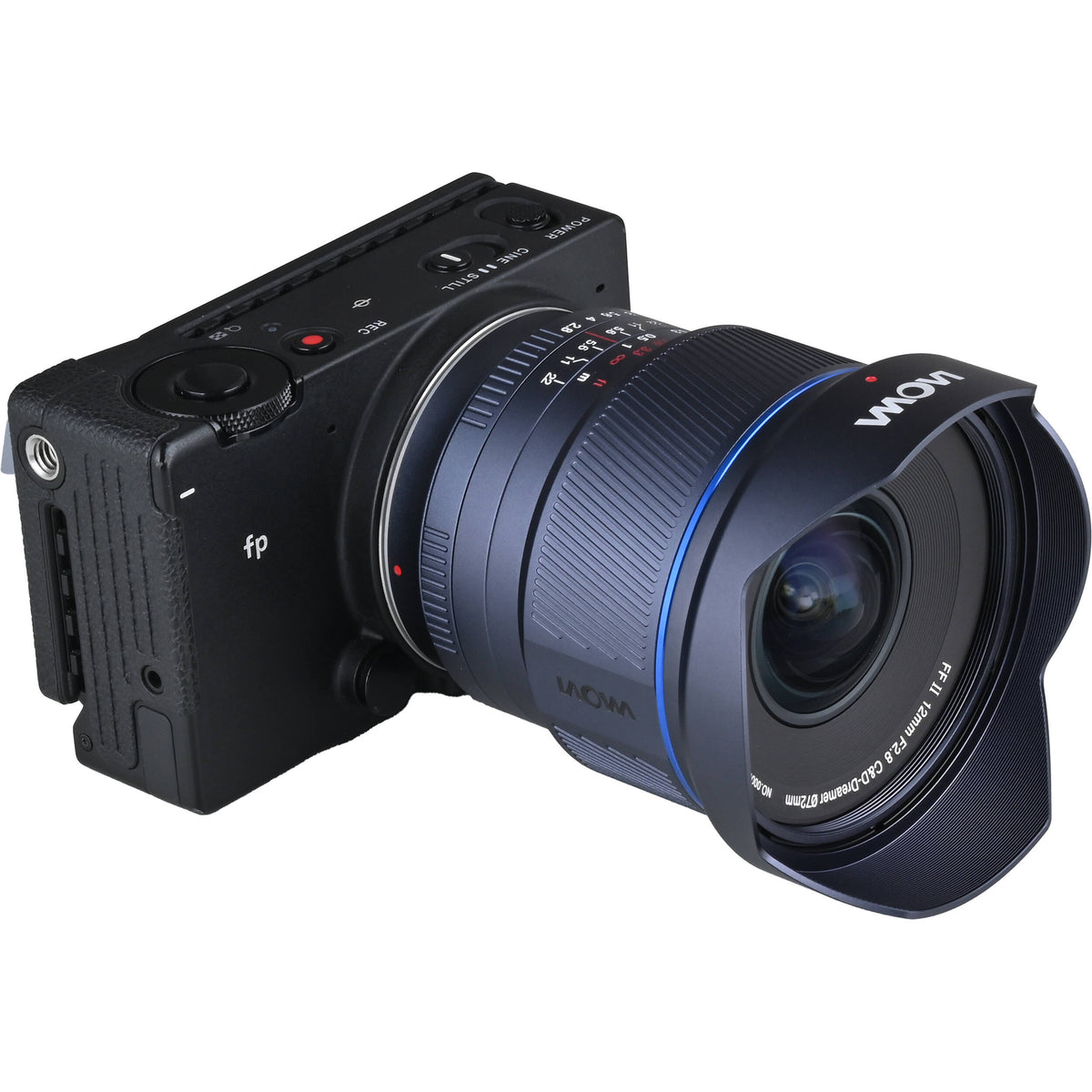 Lente Venus Optics Laowa 12mm f/2.8 Lite Zero-D MF (14-Blade Aperture) - detalle