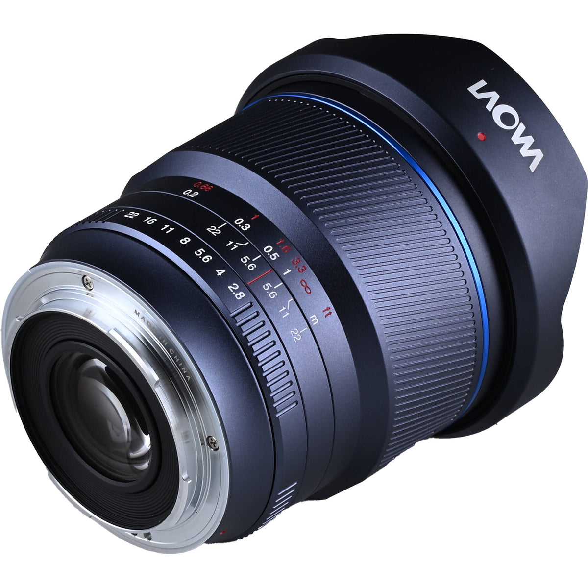 Lente Venus Optics Laowa 12mm f/2.8 Lite Zero-D MF (5-Blade Aperture) - vista lateral