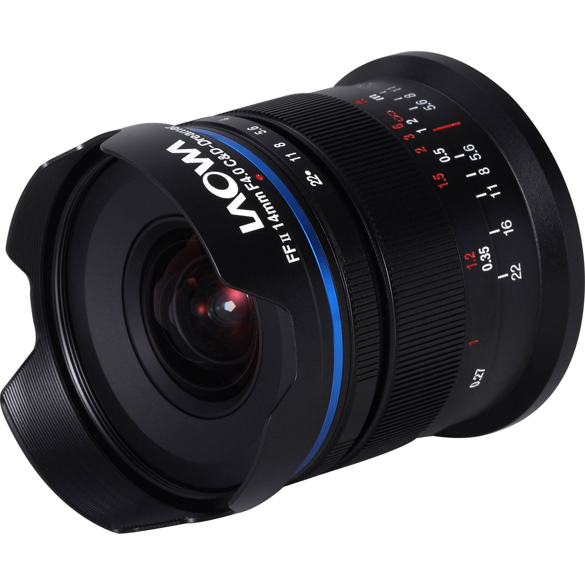 Lente Venus Optics Laowa 14mm f/4 FF RL - vista frontal