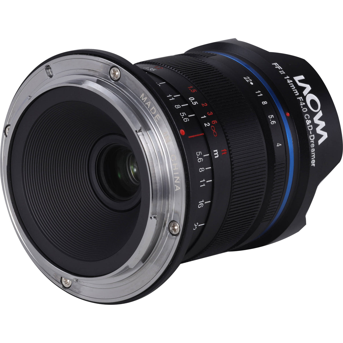 Lente Venus Optics Laowa 14mm f/4 FF RL - vista frontal