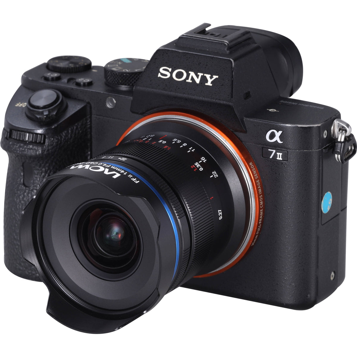 Lente Venus Optics Laowa 14mm f/4 FF RL - vista lateral