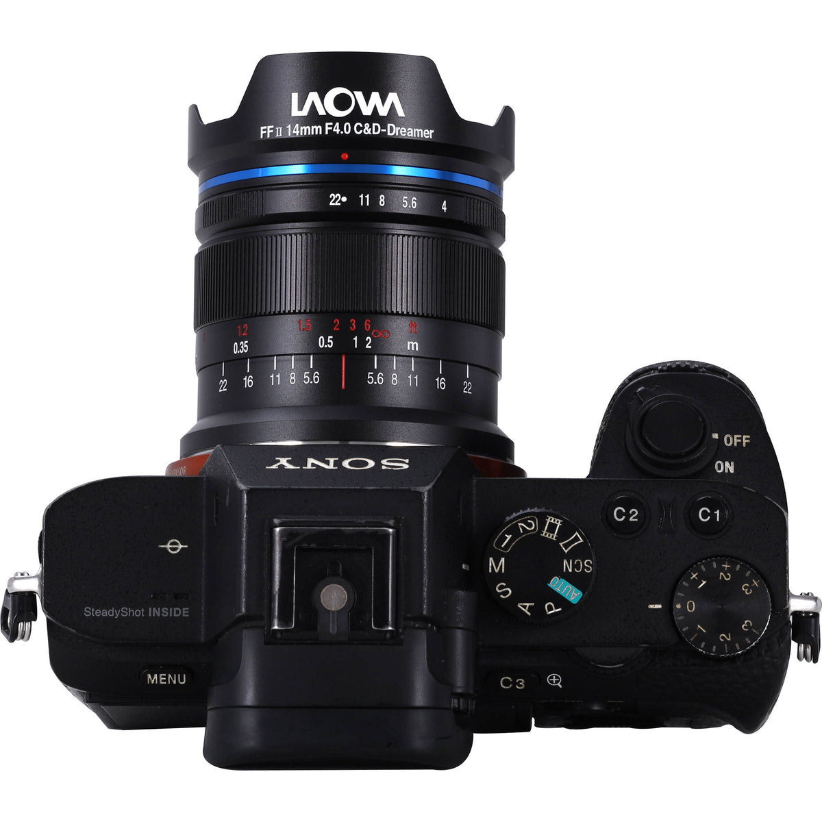 Lente Venus Optics Laowa 14mm f/4 FF RL - puertos y conexiones