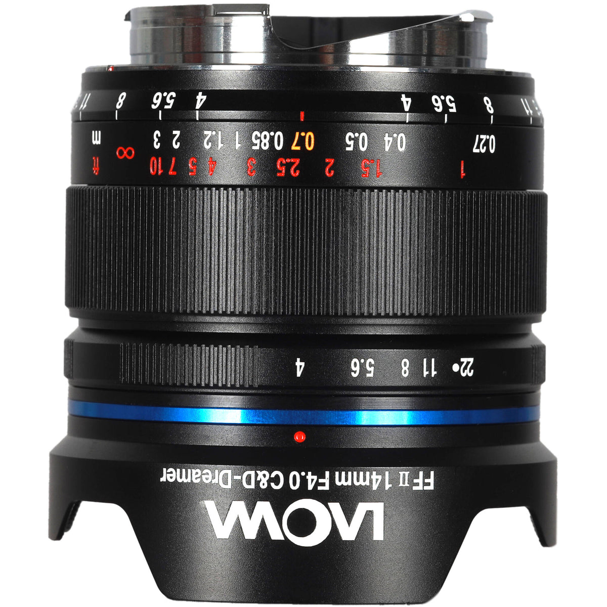 Lente Venus Optics Laowa 14mm f/4 FF RL - puertos y conexiones