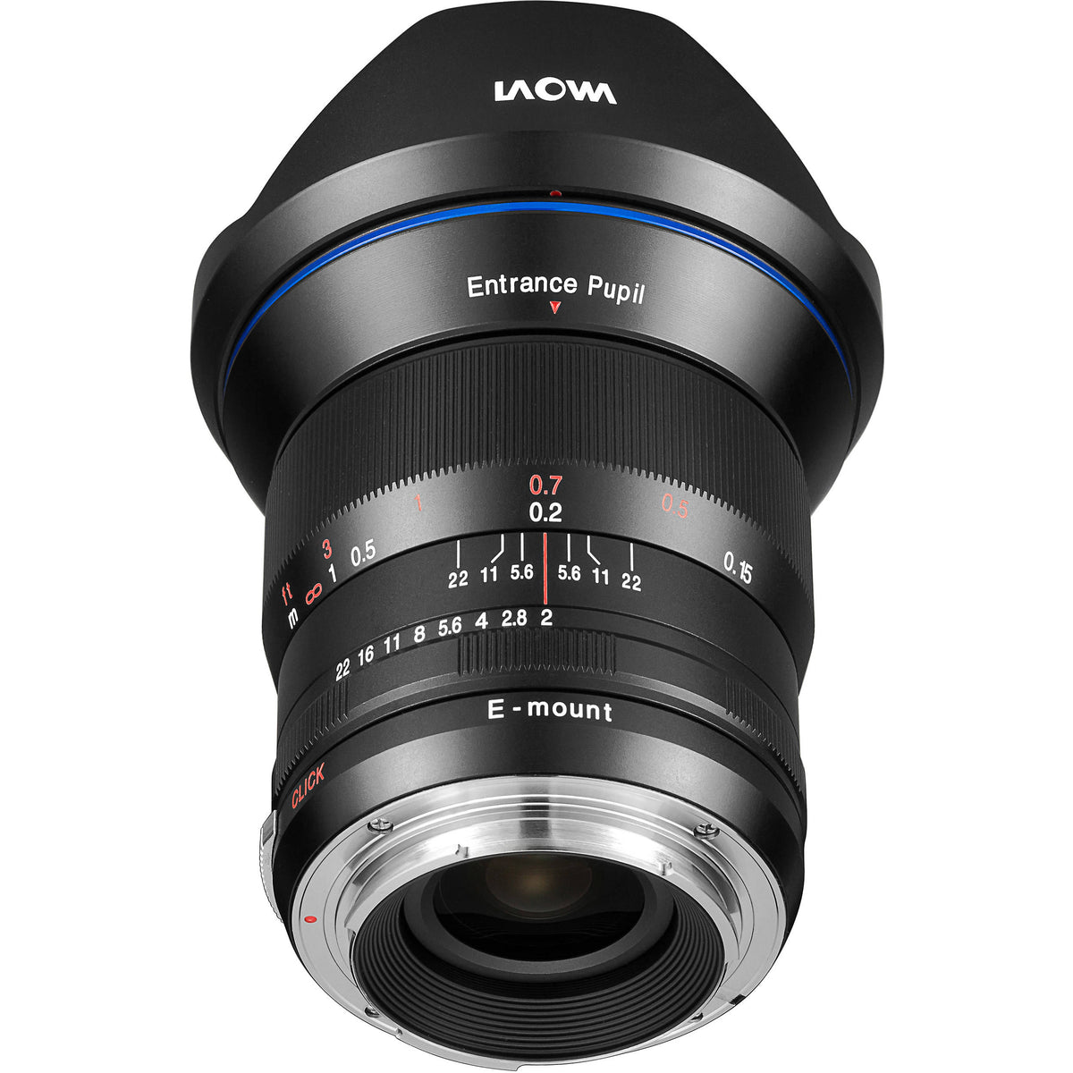 Lente Venus Optics Laowa 15mm f/2 FE Zero-D - vista trasera