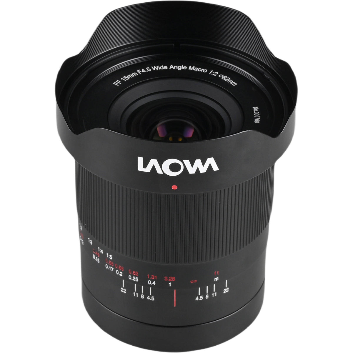 Lente Venus Optics Laowa 15mm f/4.5 Macro (Auto-Aperture) - vista frontal