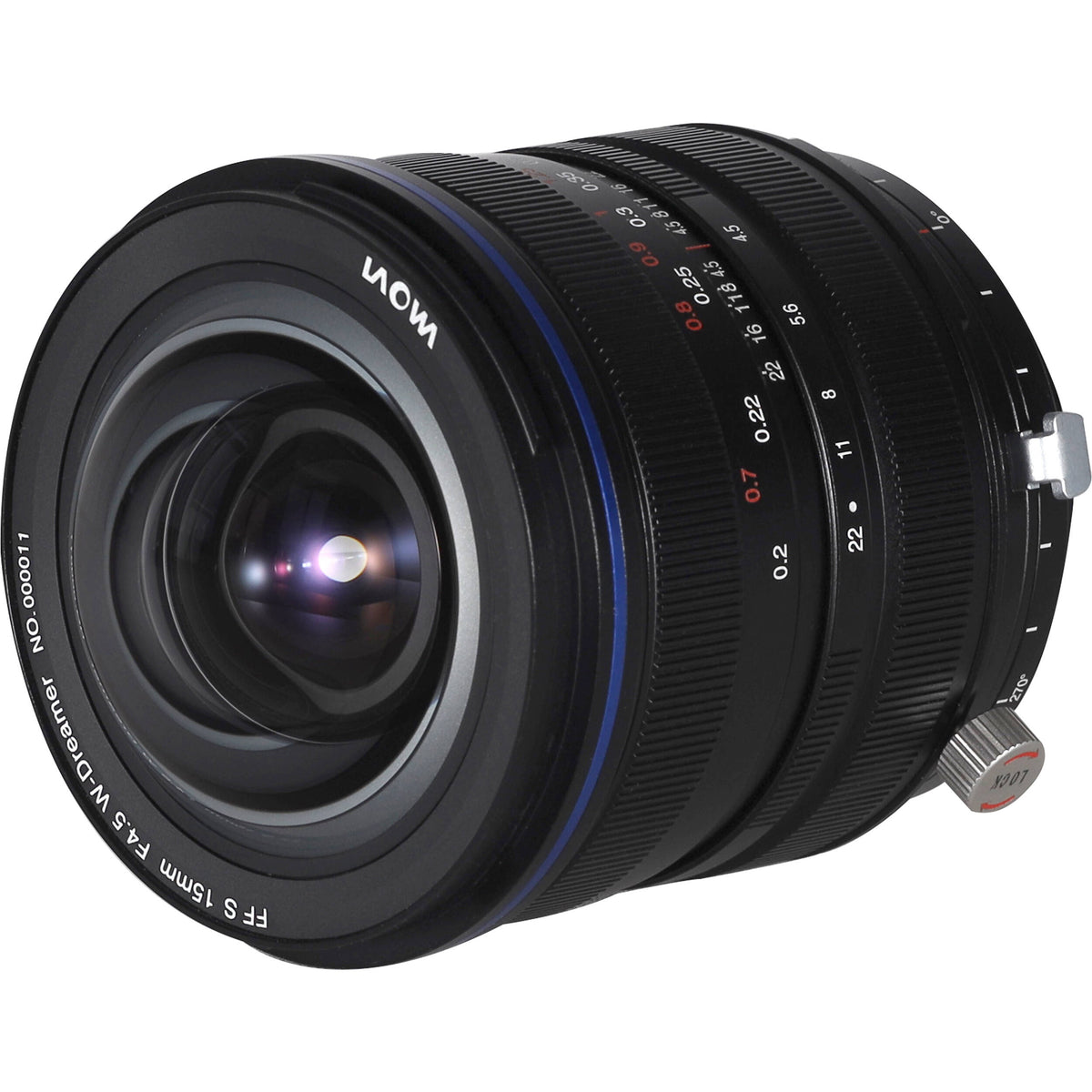 Lente Venus Optics Laowa 15mm f/4.5 Zero-D Shift - vista trasera