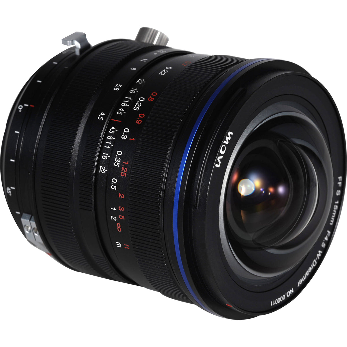 Lente Venus Optics Laowa 15mm f/4.5 Zero-D Shift - detalle