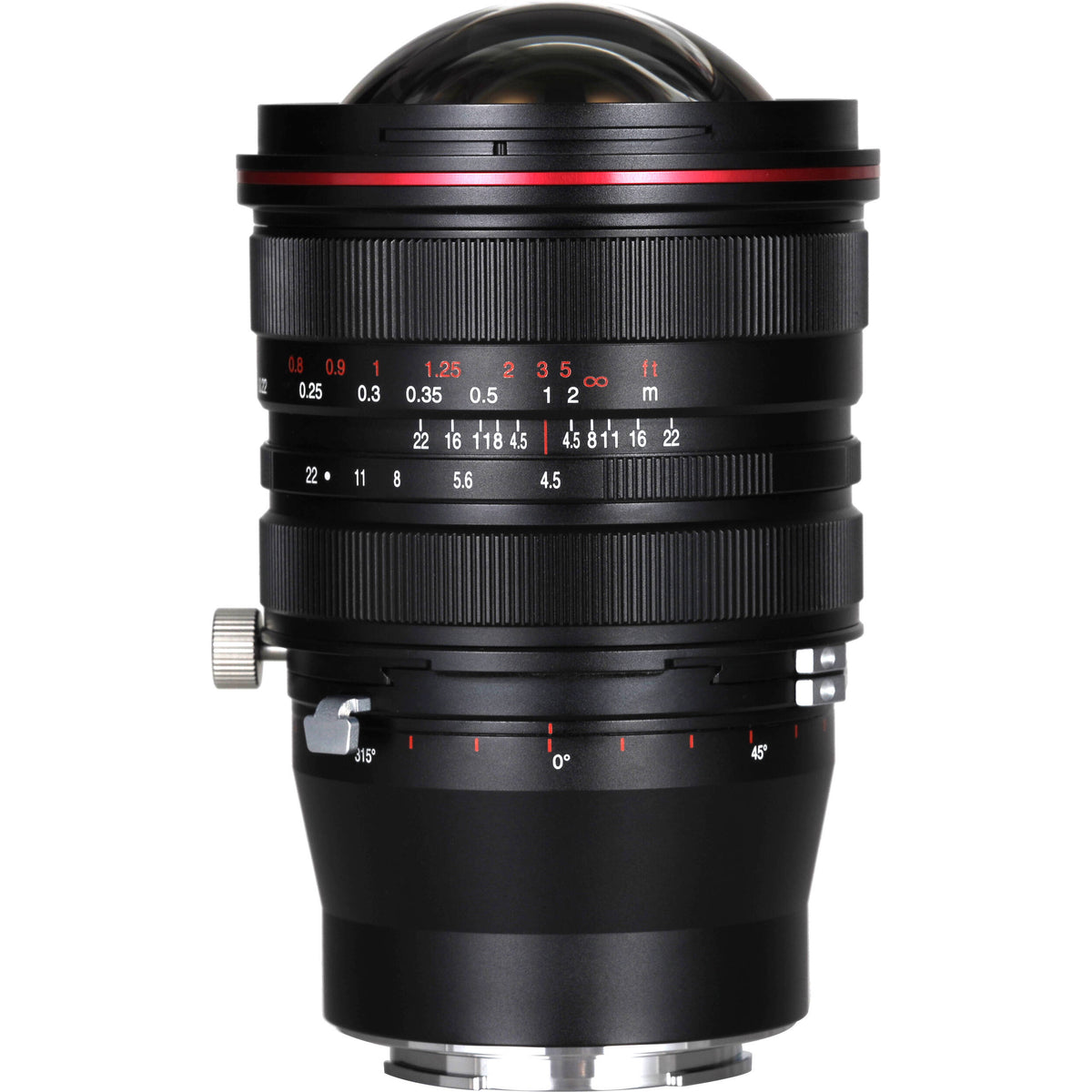 Lente Venus Optics Laowa 15mm f/4.5R Zero-D Shift - vista lateral