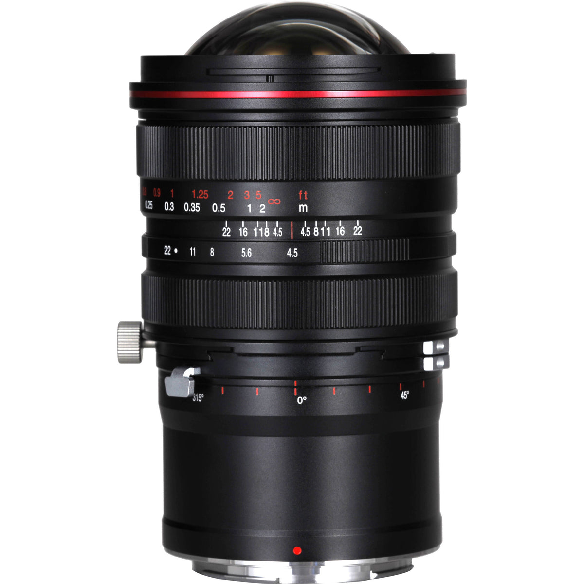 Lente Venus Optics Laowa 15mm f/4.5R Zero-D Shift - vista lateral