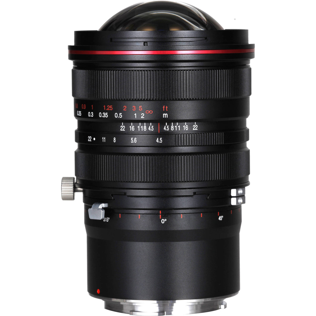 Lente Venus Optics Laowa 15mm f/4.5R Zero-D Shift - vista lateral