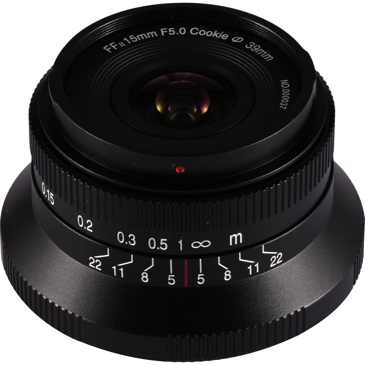 Lente Venus Optics Laowa 15mm f/5 Cookie (Negro, Auto-Aperture) - vista frontal