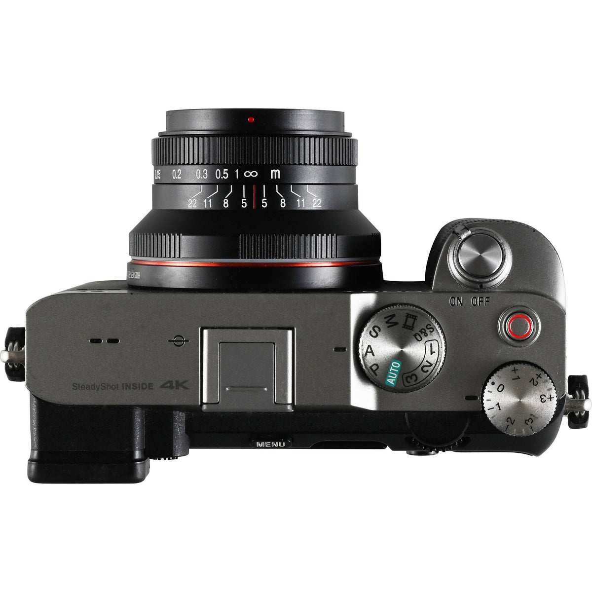 Lente Venus Optics Laowa 15mm f/5 Cookie (Negro, Auto-Aperture) - puertos y conexiones