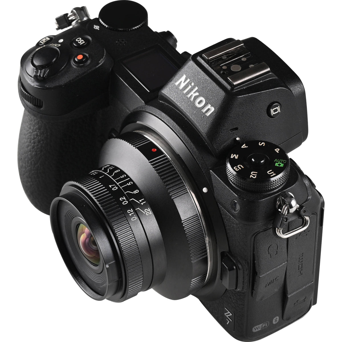 Lente Venus Optics Laowa 15mm f/5 Cookie (Negro, Auto-Aperture) - detalle