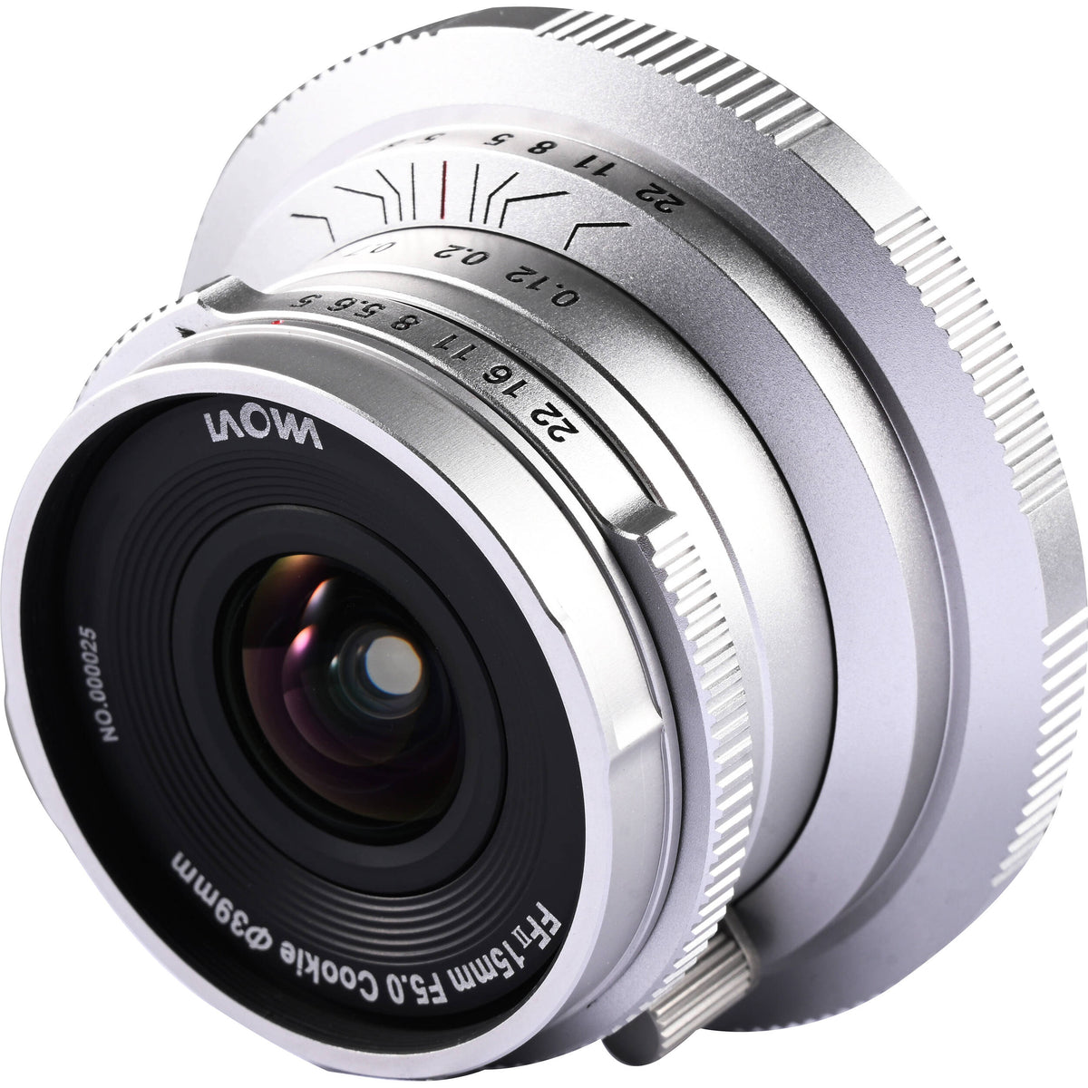 Lente Venus Optics Laowa 15mm f/5 Cookie (Plateado) - vista trasera