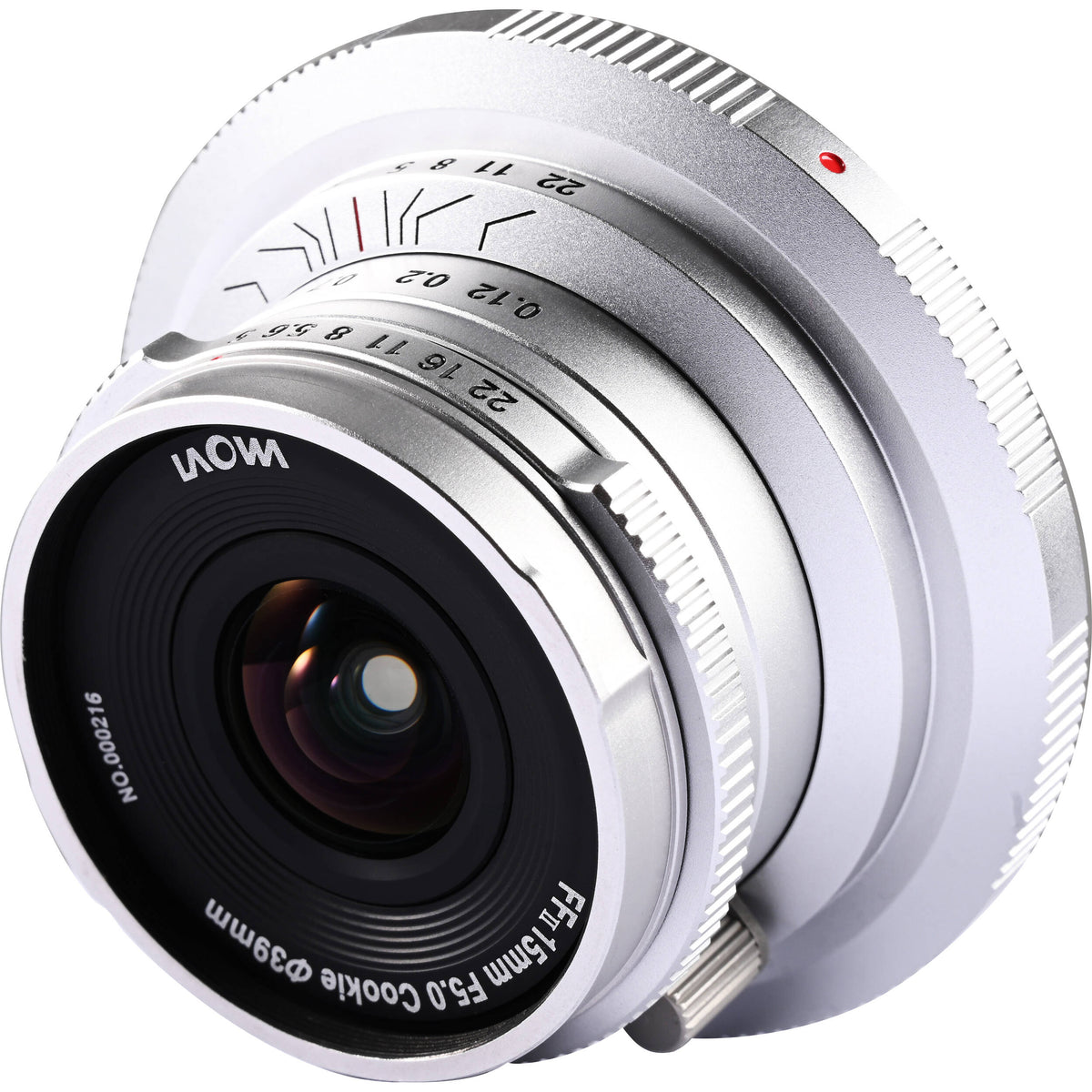 Lente Venus Optics Laowa 15mm f/5 Cookie (Plateado) - vista trasera