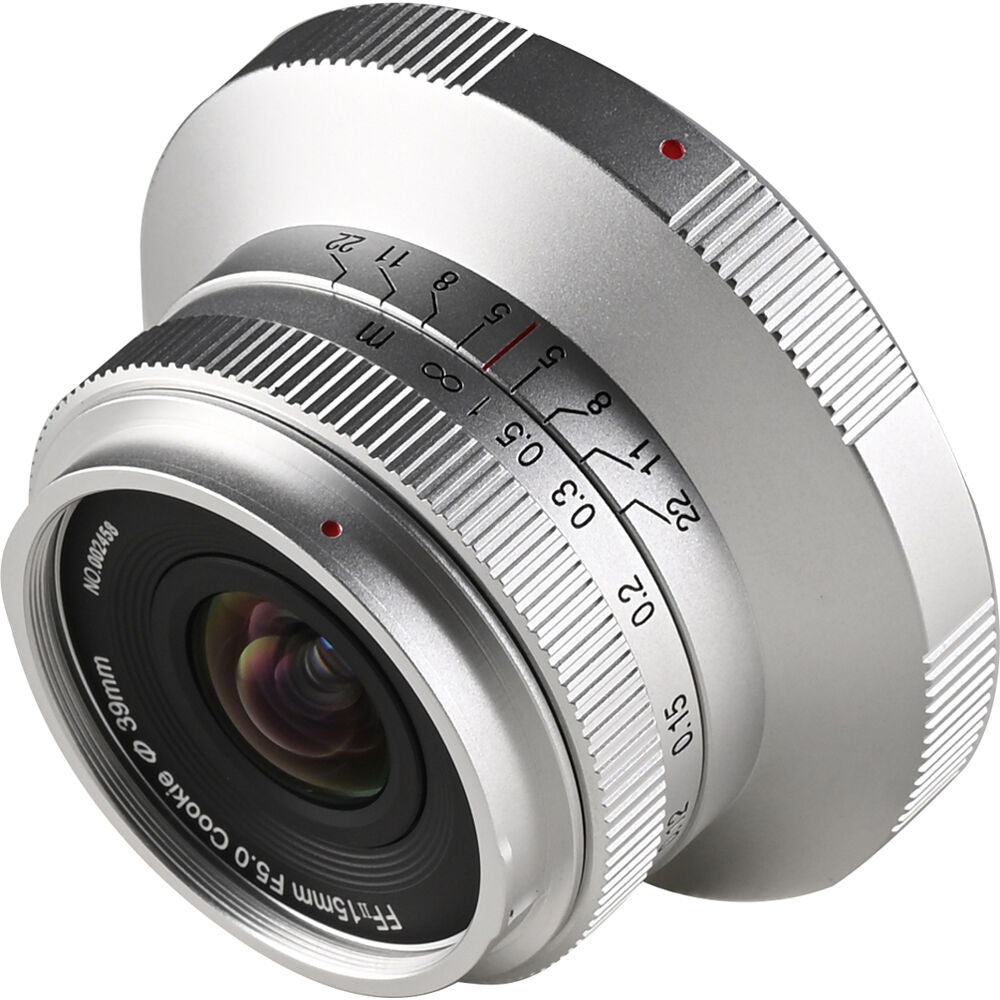 Lente Venus Optics Laowa 15mm f/5 Cookie (Plateado, Auto-Aperture) - vista trasera