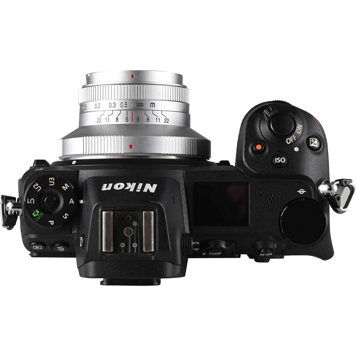 Lente Venus Optics Laowa 15mm f/5 Cookie (Plateado, Auto-Aperture) - puertos y conexiones