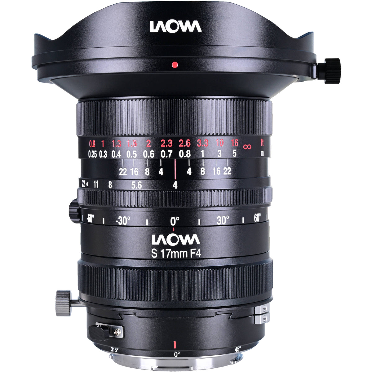 Lente Venus Optics Laowa 17mm f/4 Zero-D Shift - vista principal