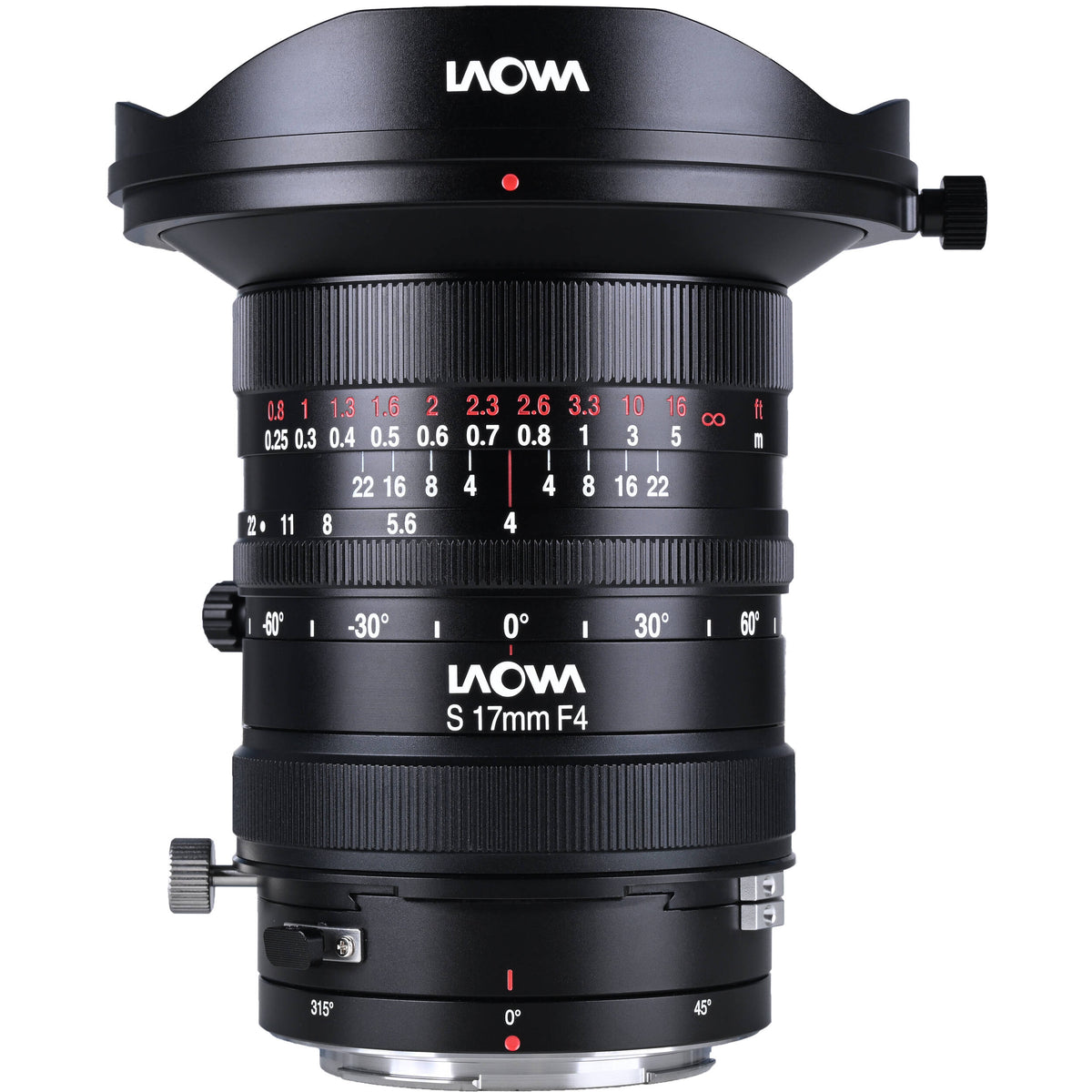 Lente Venus Optics Laowa 17mm f/4 Zero-D Shift - vista principal