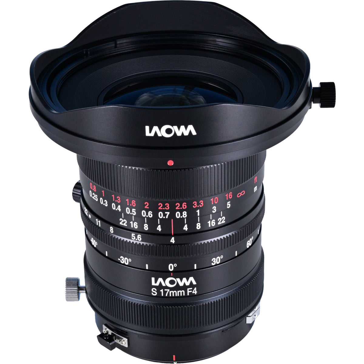 Lente Venus Optics Laowa 17mm f/4 Zero-D Shift - vista frontal