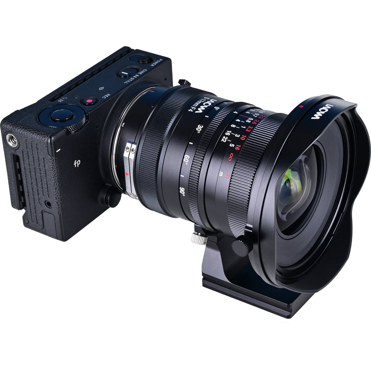 Lente Venus Optics Laowa 17mm f/4 Zero-D Shift - detalle