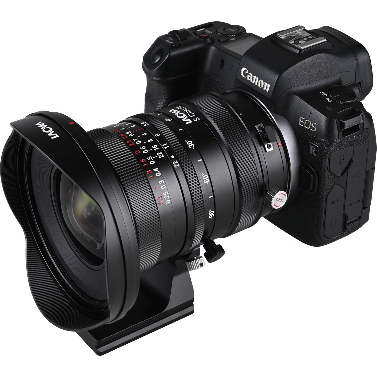Lente Venus Optics Laowa 17mm f/4 Zero-D Shift - contenido de la caja