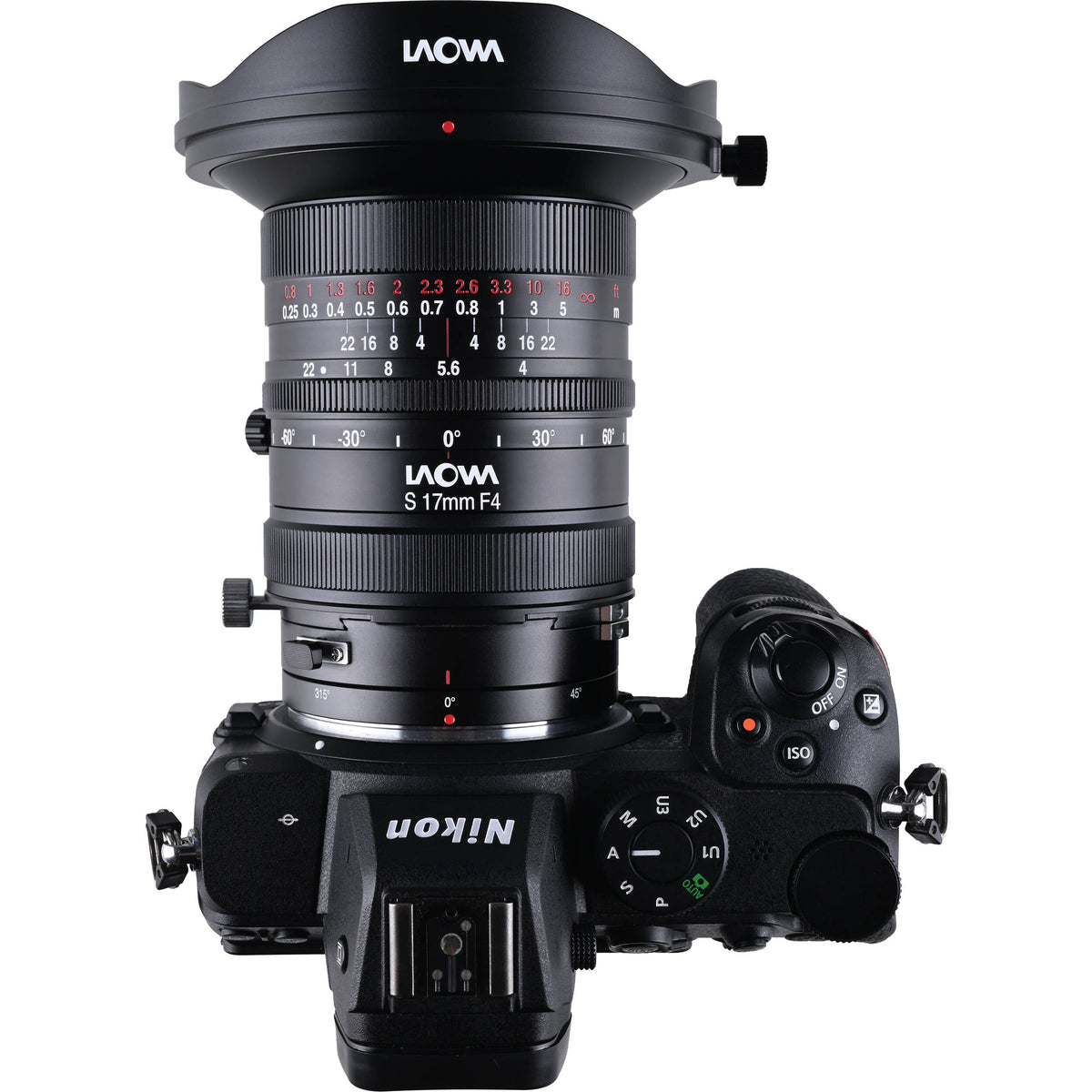 Lente Venus Optics Laowa 17mm f/4 Zero-D Shift - en uso