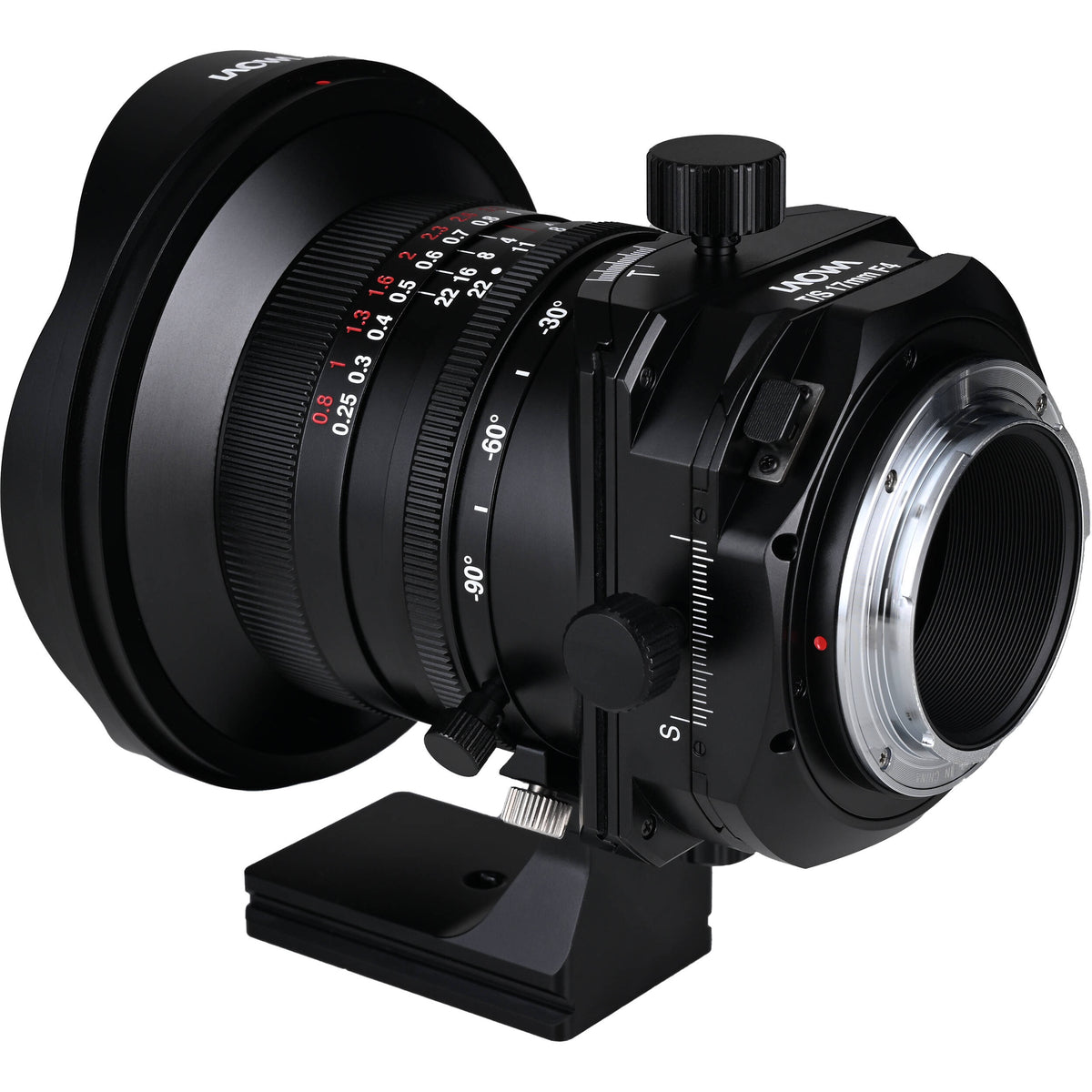Lente Venus Optics Laowa 17mm f/4 Zero-D Tilt-Shift - vista lateral