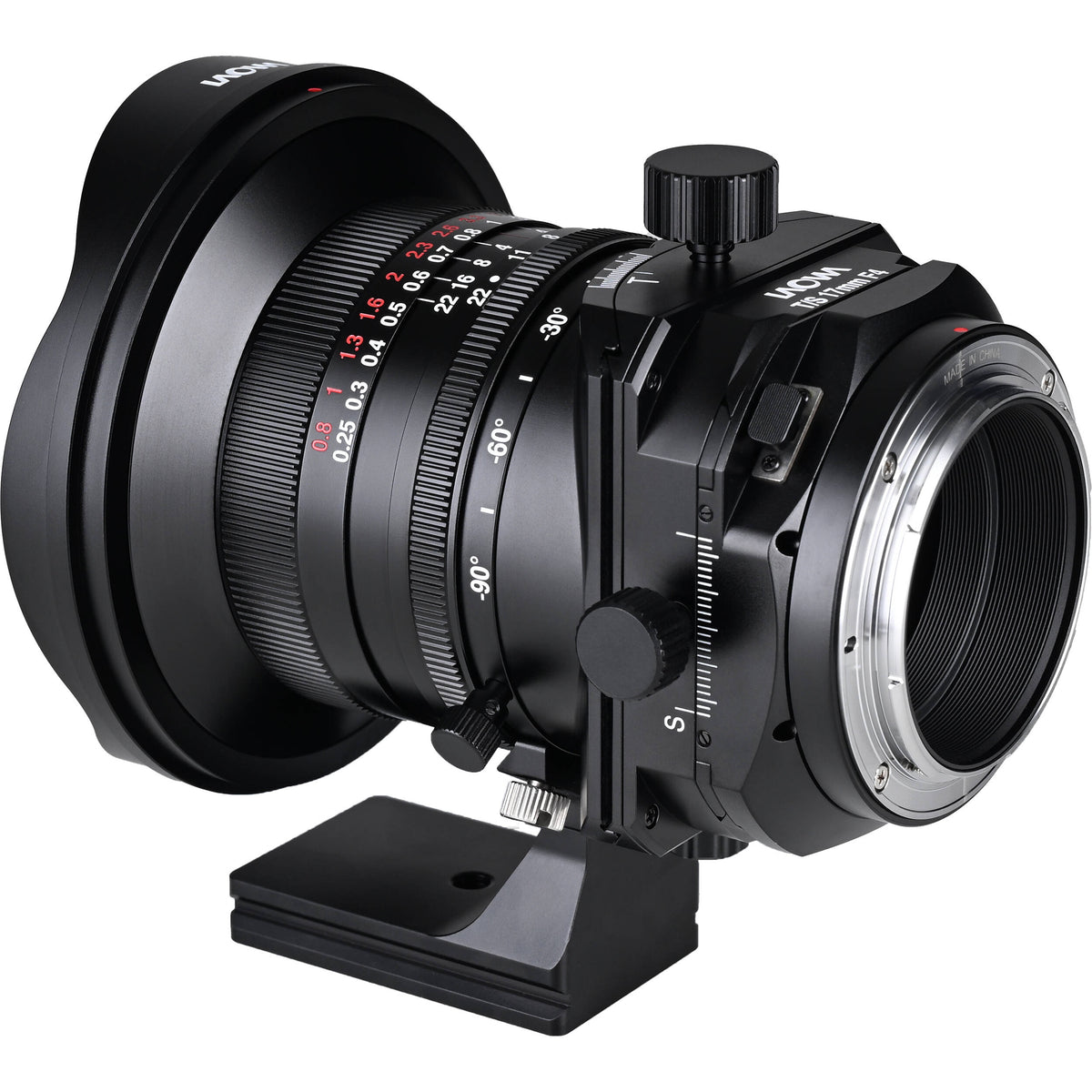 Lente Venus Optics Laowa 17mm f/4 Zero-D Tilt-Shift - vista lateral