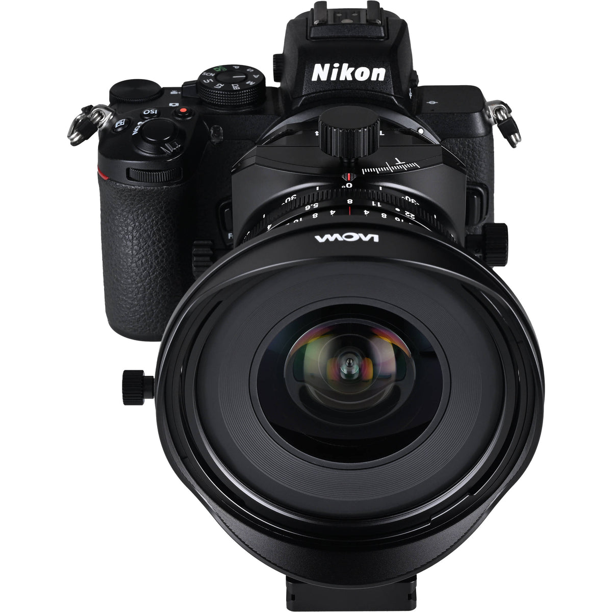 Lente Venus Optics Laowa 17mm f/4 Zero-D Tilt-Shift - puertos y conexiones