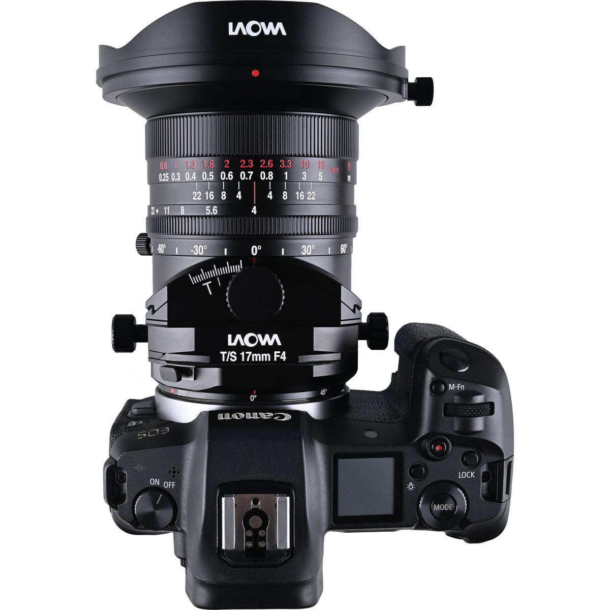 Lente Venus Optics Laowa 17mm f/4 Zero-D Tilt-Shift - en uso