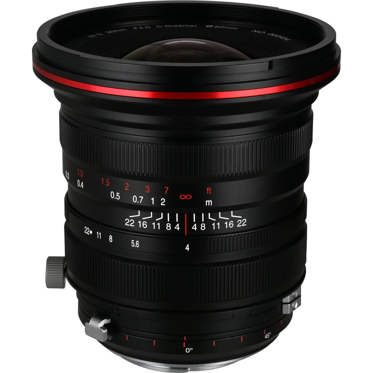 Lente Venus Optics Laowa 20mm f/4 Zero-D Shift - vista principal