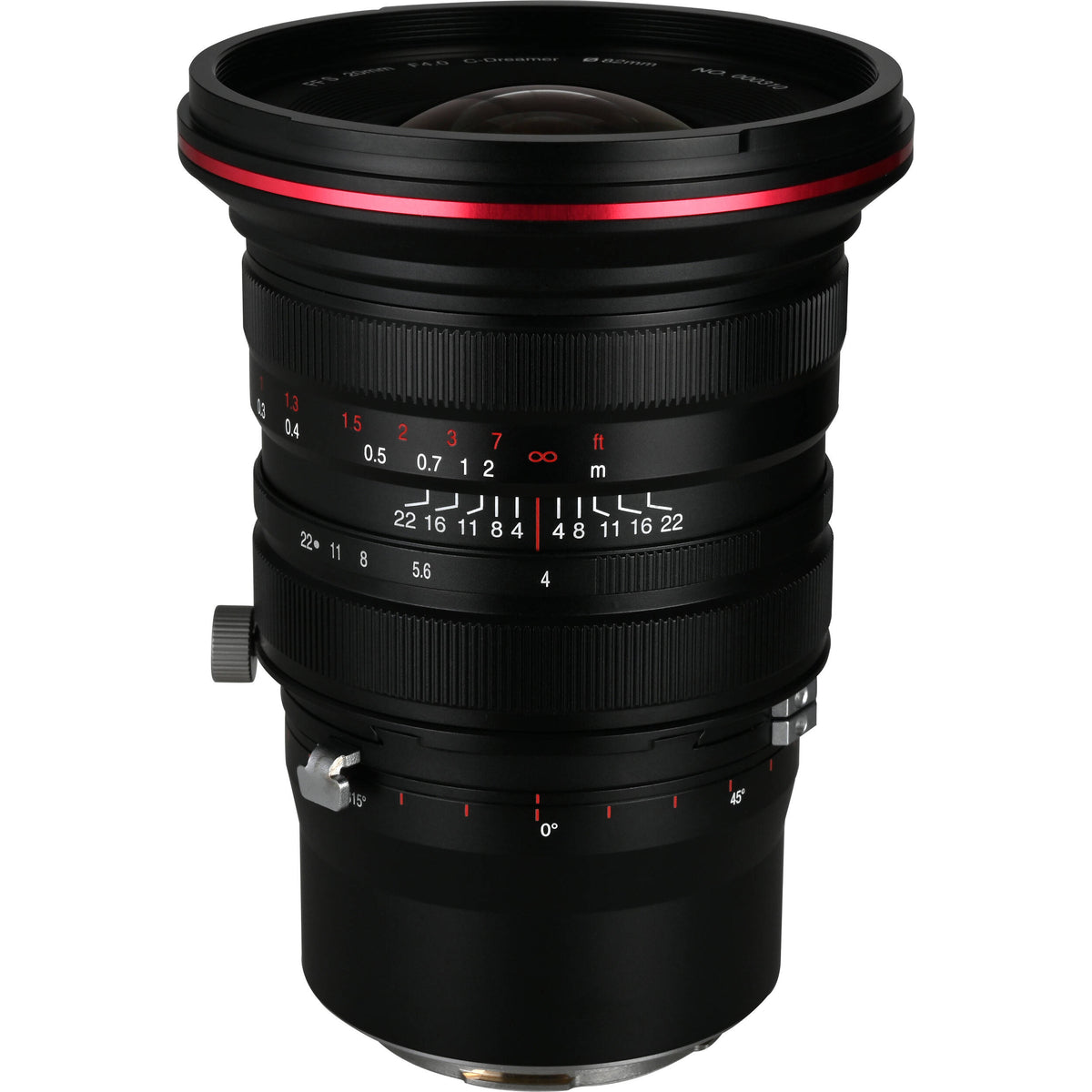 Lente Venus Optics Laowa 20mm f/4 Zero-D Shift - vista principal