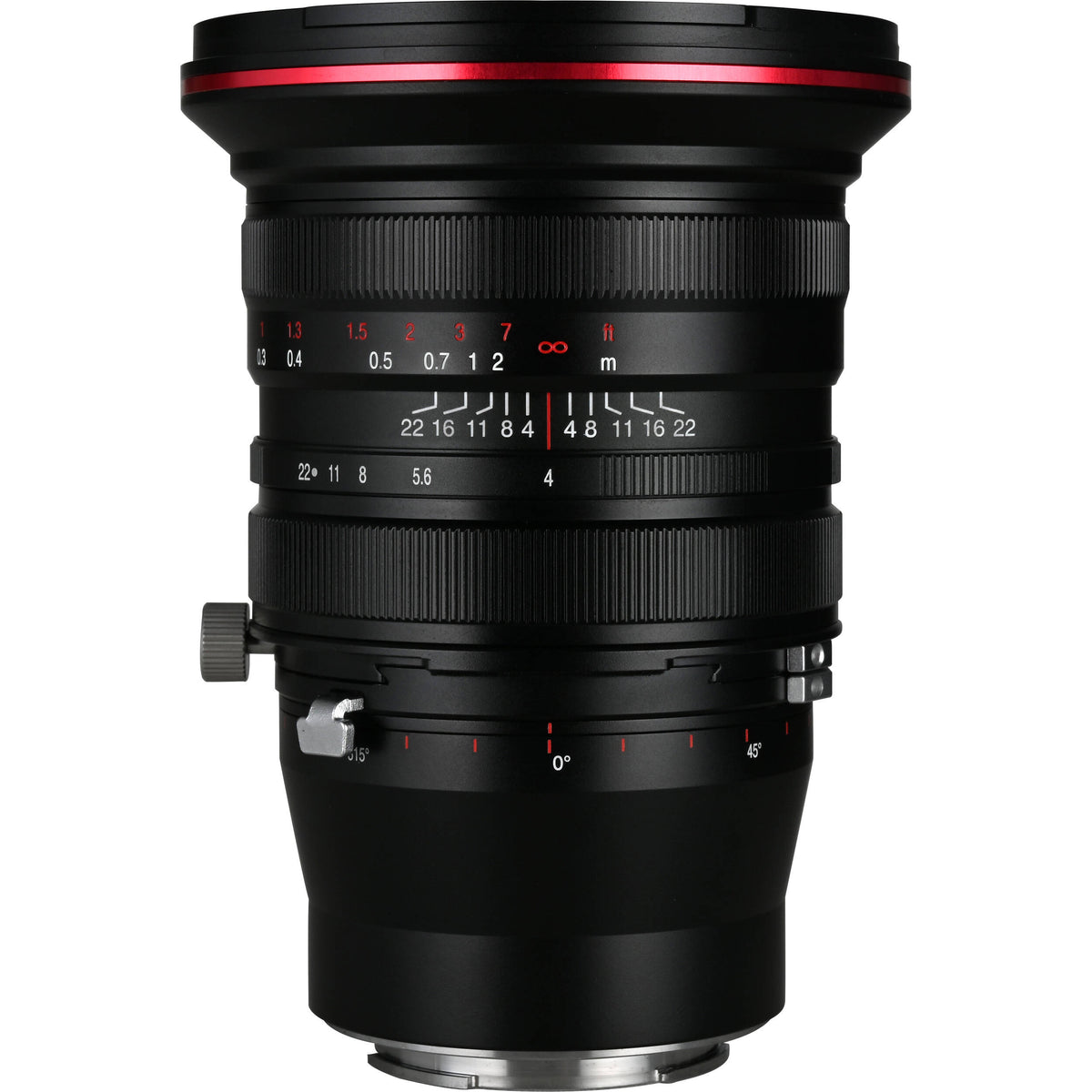 Lente Venus Optics Laowa 20mm f/4 Zero-D Shift - vista frontal