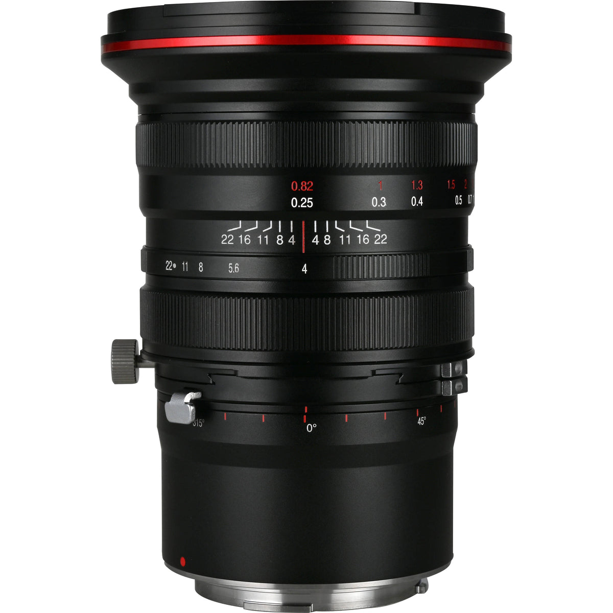 Lente Venus Optics Laowa 20mm f/4 Zero-D Shift - vista frontal