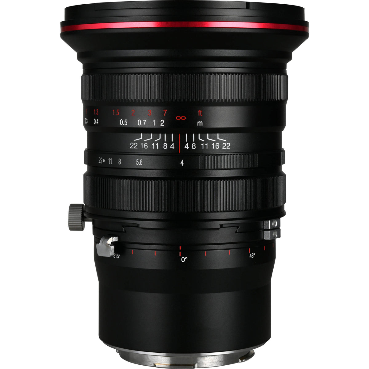Lente Venus Optics Laowa 20mm f/4 Zero-D Shift - vista frontal