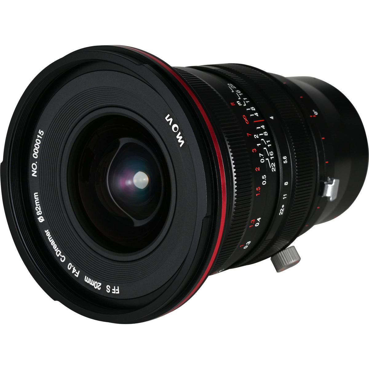 Lente Venus Optics Laowa 20mm f/4 Zero-D Shift - vista trasera