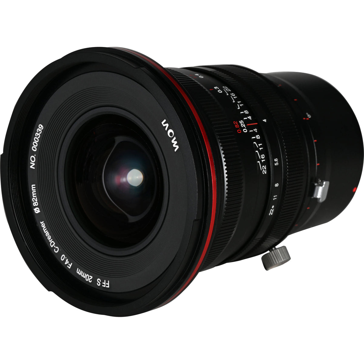 Lente Venus Optics Laowa 20mm f/4 Zero-D Shift - vista trasera