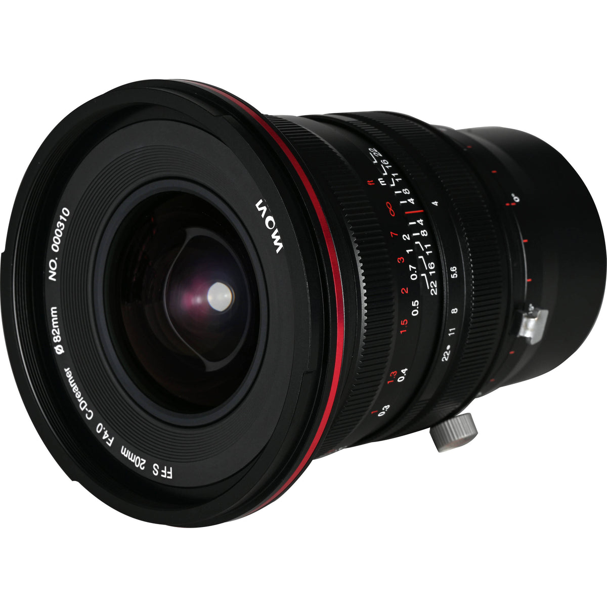 Lente Venus Optics Laowa 20mm f/4 Zero-D Shift - vista trasera