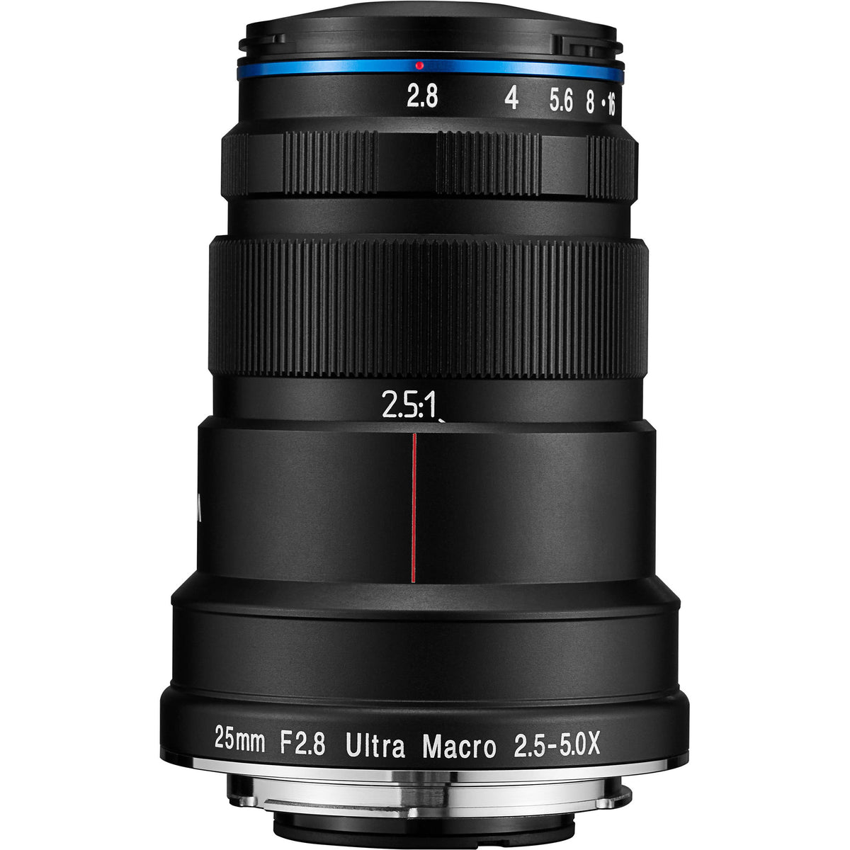 Lente Venus Optics Laowa 25mm f/2.8 2.5-5X Ultra Macro - vista frontal