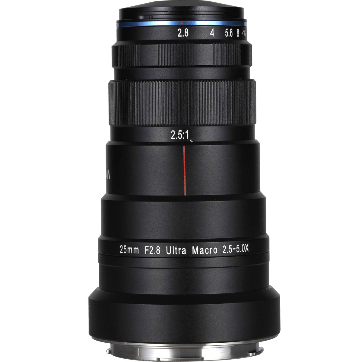 Lente Venus Optics Laowa 25mm f/2.8 2.5-5X Ultra Macro - vista frontal