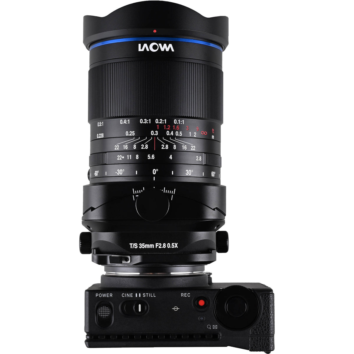 Lente Venus Optics Laowa 35mm f/2.8 Zero-D Tilt-Shift 0.5x Macro - en uso