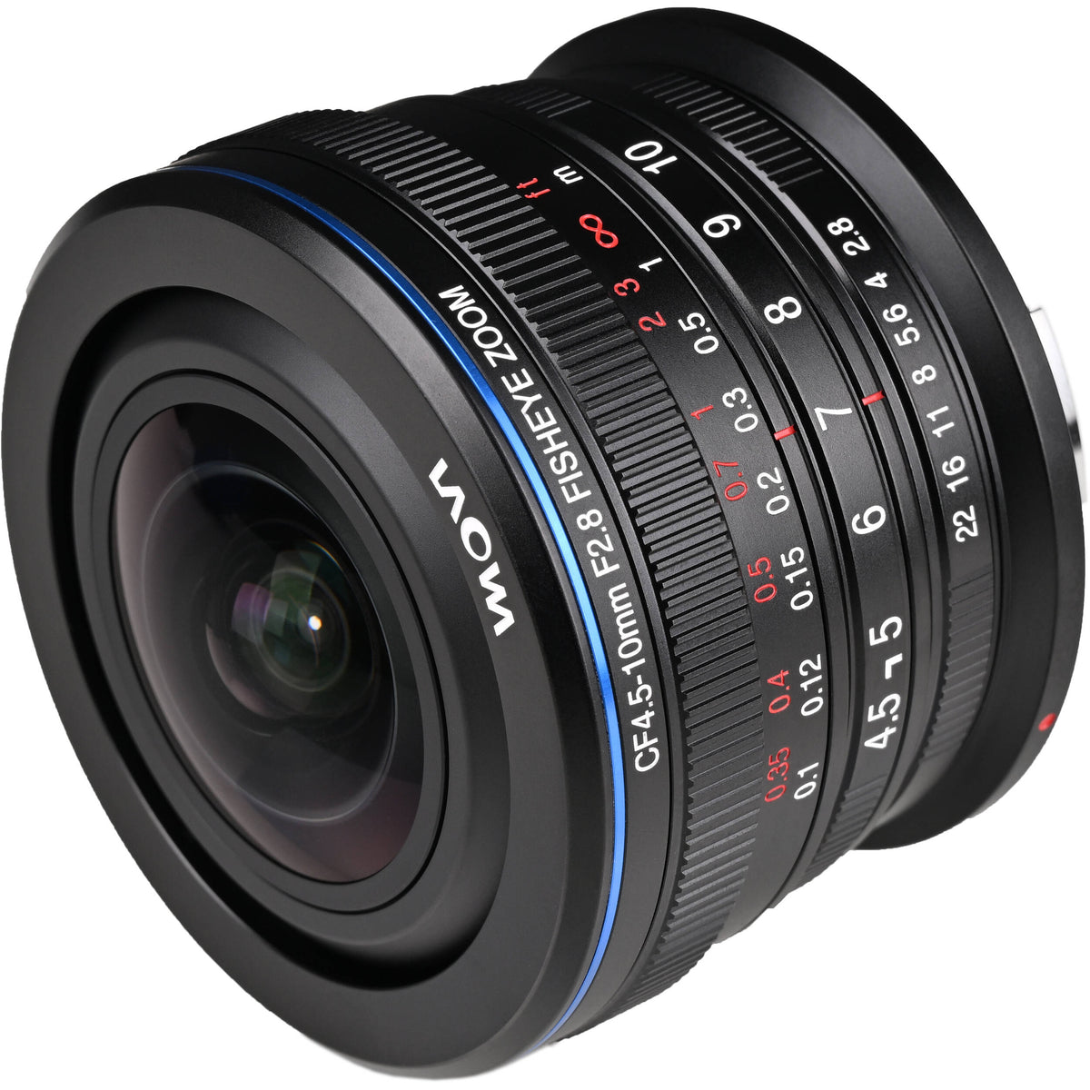 Lente Venus Optics Laowa 4.5-10mm f/2.8 CF Zoom Fisheye - vista trasera