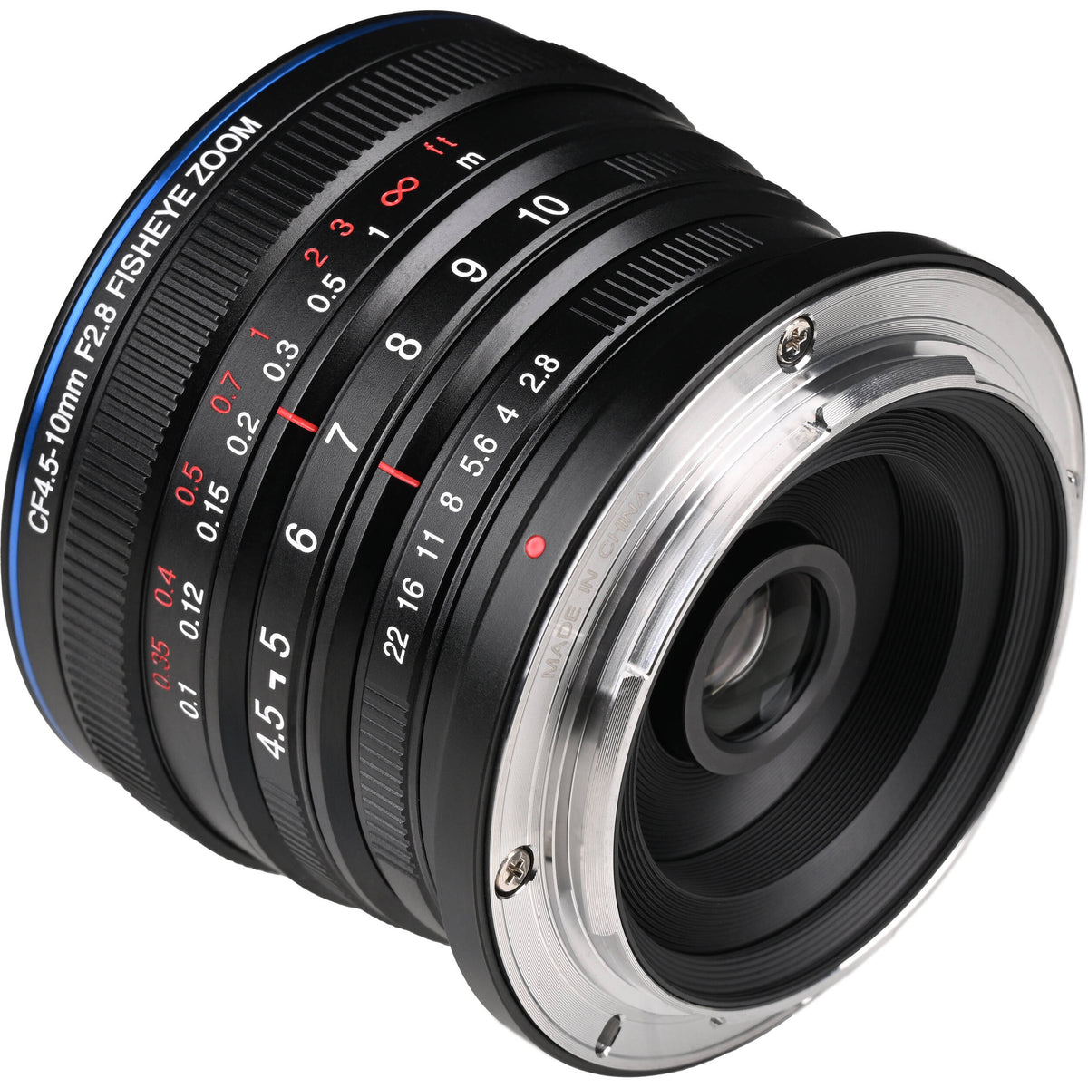 Lente Venus Optics Laowa 4.5-10mm f/2.8 CF Zoom Fisheye - vista lateral