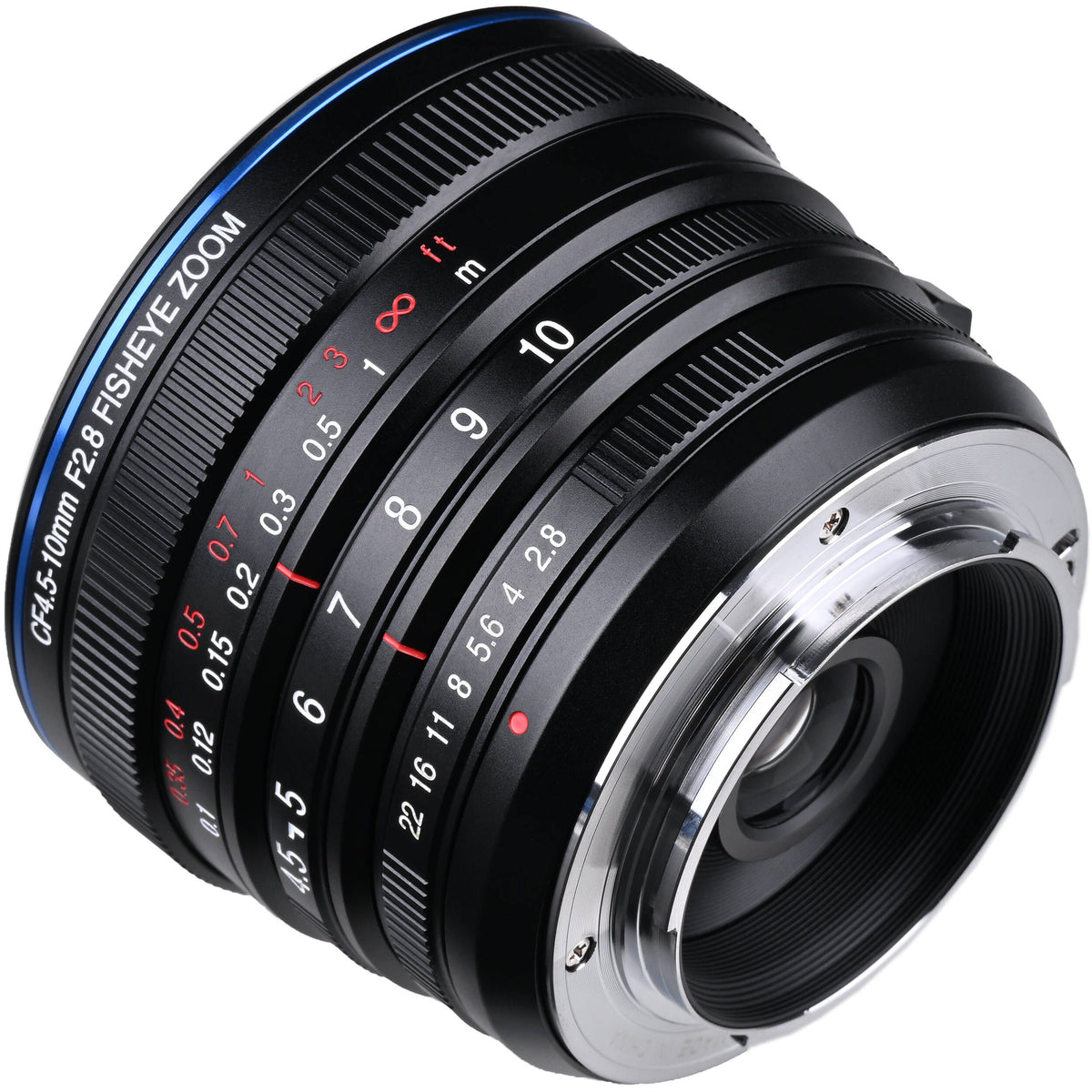 Lente Venus Optics Laowa 4.5-10mm f/2.8 CF Zoom Fisheye - vista lateral