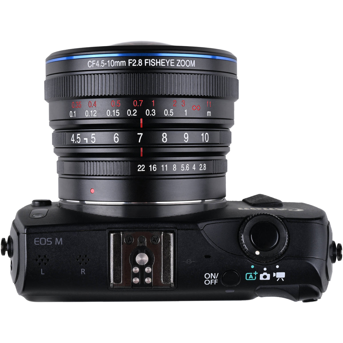 Lente Venus Optics Laowa 4.5-10mm f/2.8 CF Zoom Fisheye - en uso