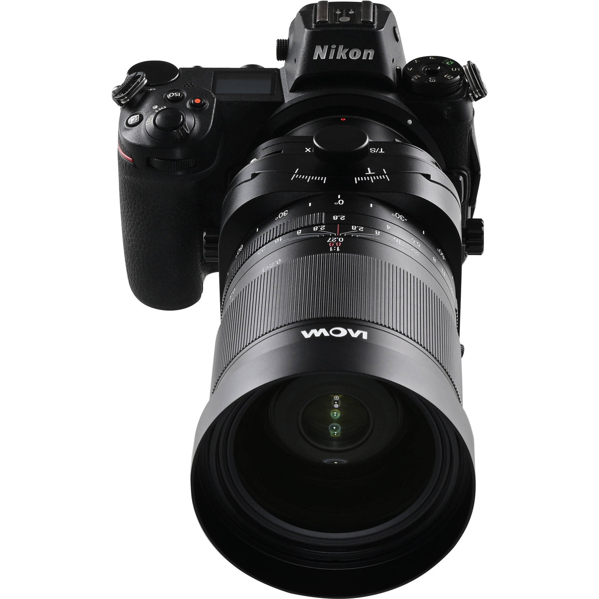 Lente Venus Optics Laowa 55mm f/2.8 Tilt-Shift 1x Macro - puertos y conexiones