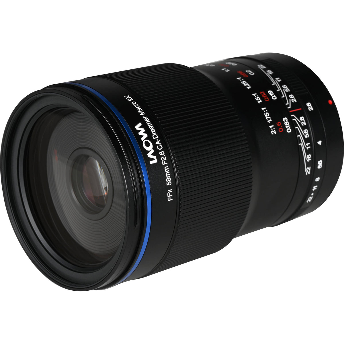 Lente Venus Optics Laowa 58mm f/2.8 2X Ultra-Macro APO - vista frontal